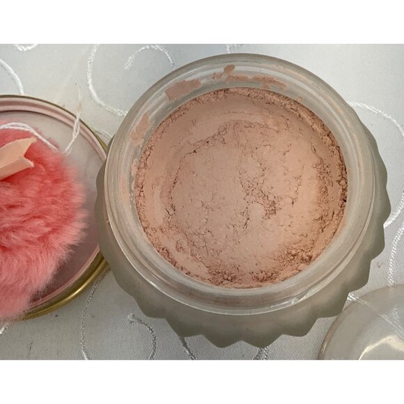 Estee Lauder Re-Nutriv Face Powder Sheer Shell 3 Oz Frosted Glass Jar W/ Gold Li - Picture 6 of 6